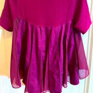 Anthropologie Moth brand top. Size small petite. Maroon color. Good condition.